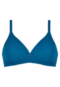 Voorzijde productafbeelding soft bh in de kleur mykonos blue van het merk Naturana 