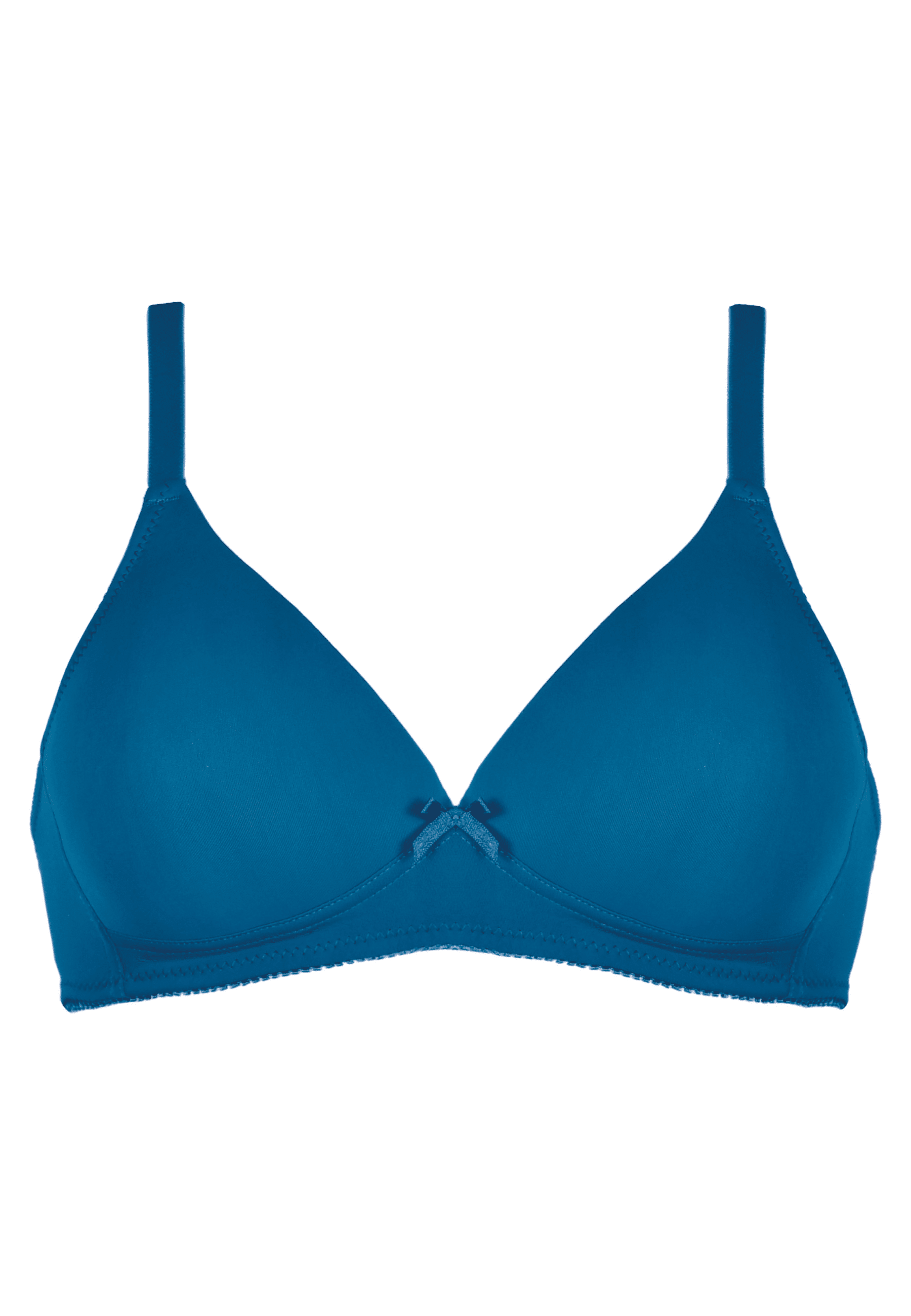 Voorzijde productafbeelding soft bh in de kleur mykonos blue van het merk Naturana 