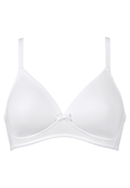 Voorzijde productafbeelding soft bh in de kleur wit van het merk Naturana 