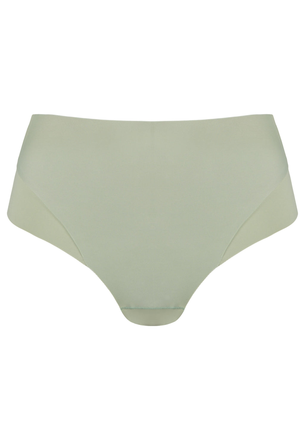 Voorzijde productafbeelding high waist slip in de kleur pale greenshield van het merk Naturana