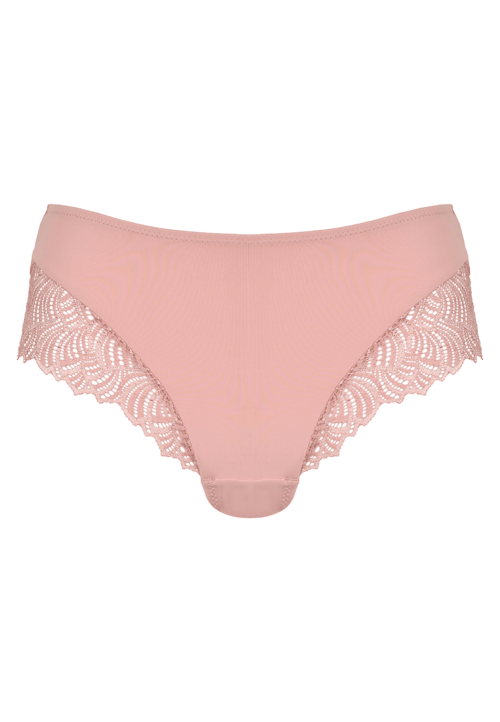 Voorzijde productafbeelding hipster met gerecycled kant in de kleur pink rose van het merk Naturana