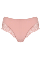 Voorzijde productafbeelding hipster met gerecycled kant in de kleur pink rose van het merk Naturana