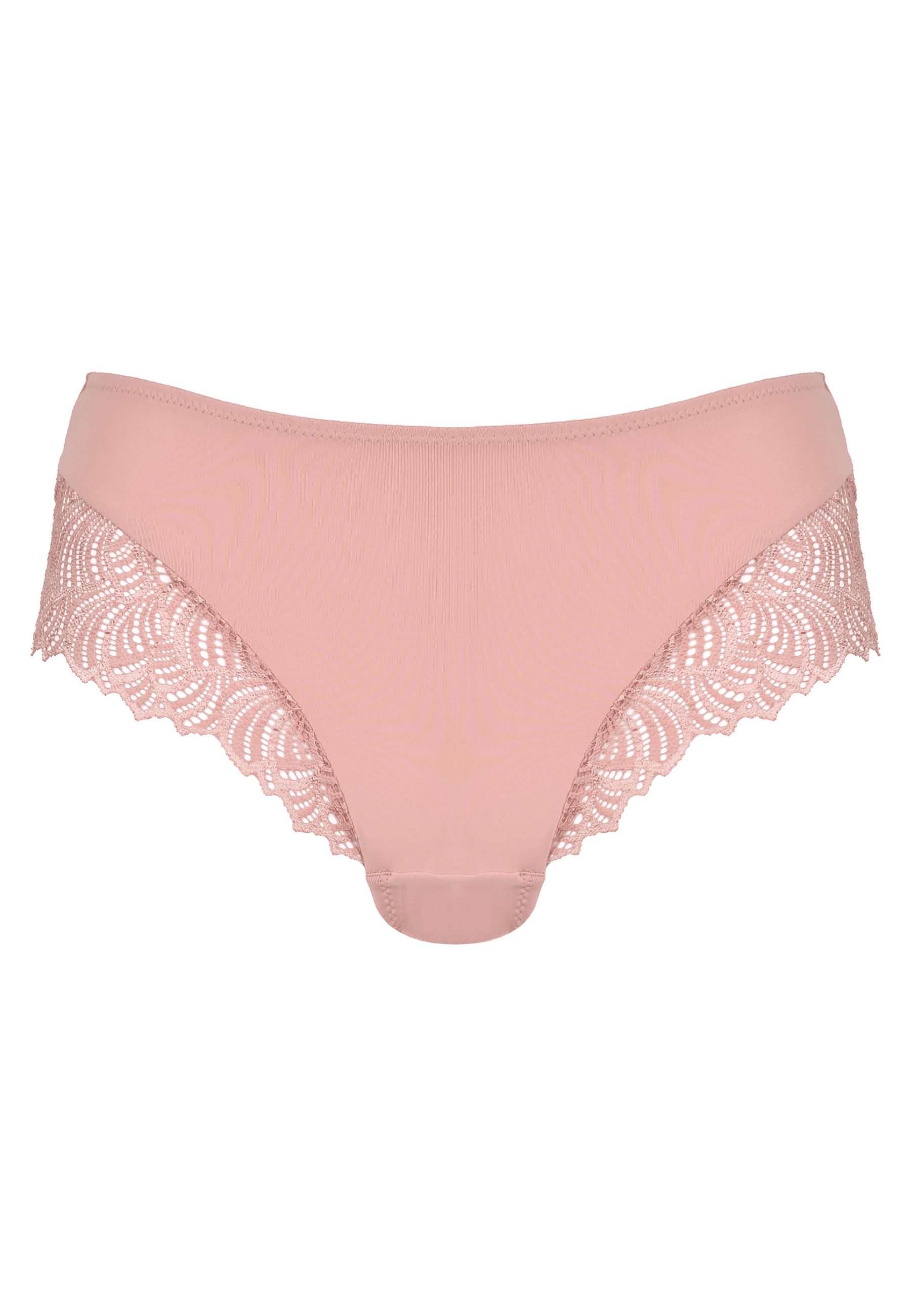 Voorzijde productafbeelding hipster met gerecycled kant in de kleur pink rose van het merk Naturana