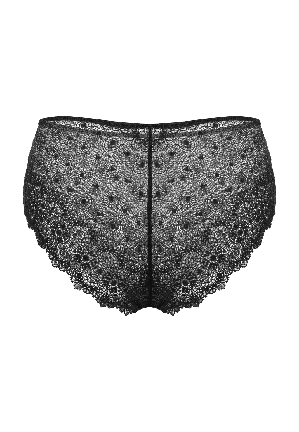 Achterzijde productafbeelding allure hipster in de kleur zwart van het merk  Megami