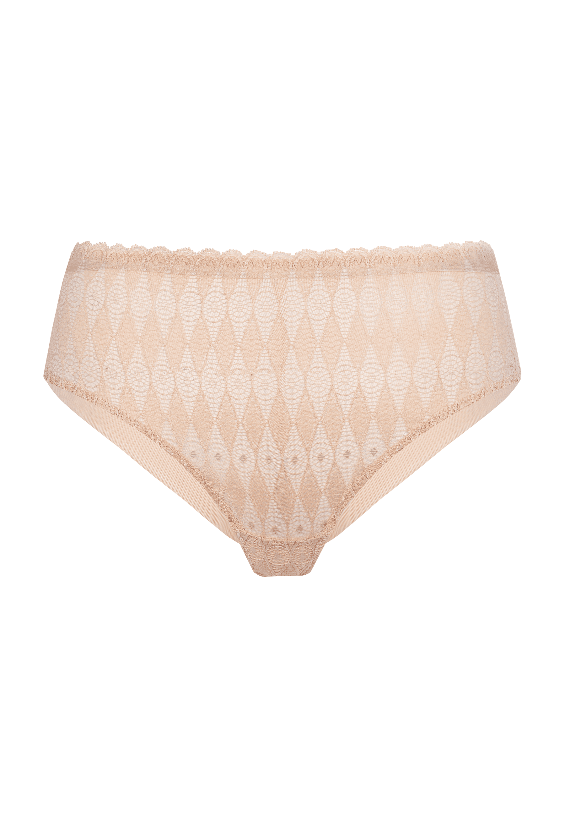 Voorzijde productafbeelding lambada slip in de kleur beige van het merk Megami