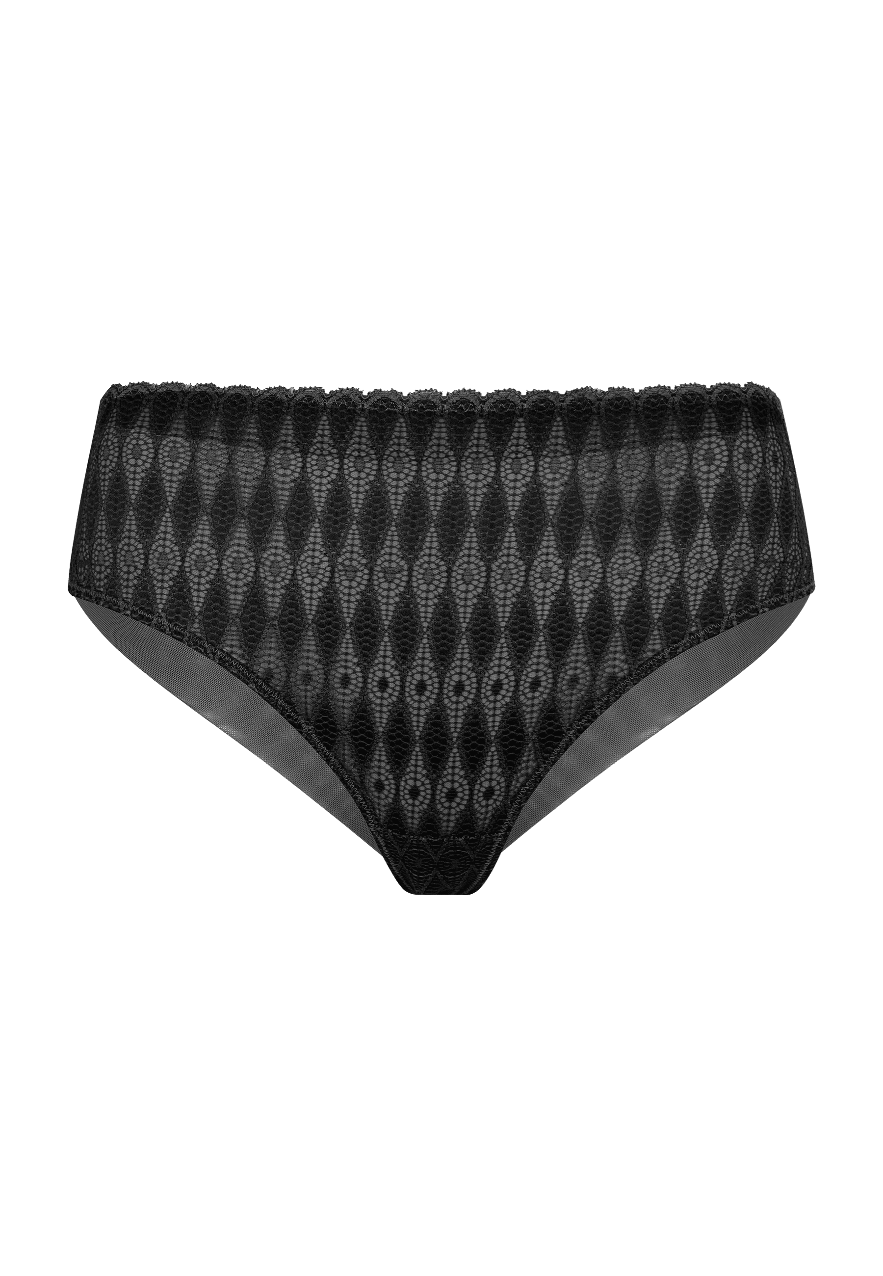 Voorzijde productafbeelding lambada slip in de kleur zwart van het merk Megami