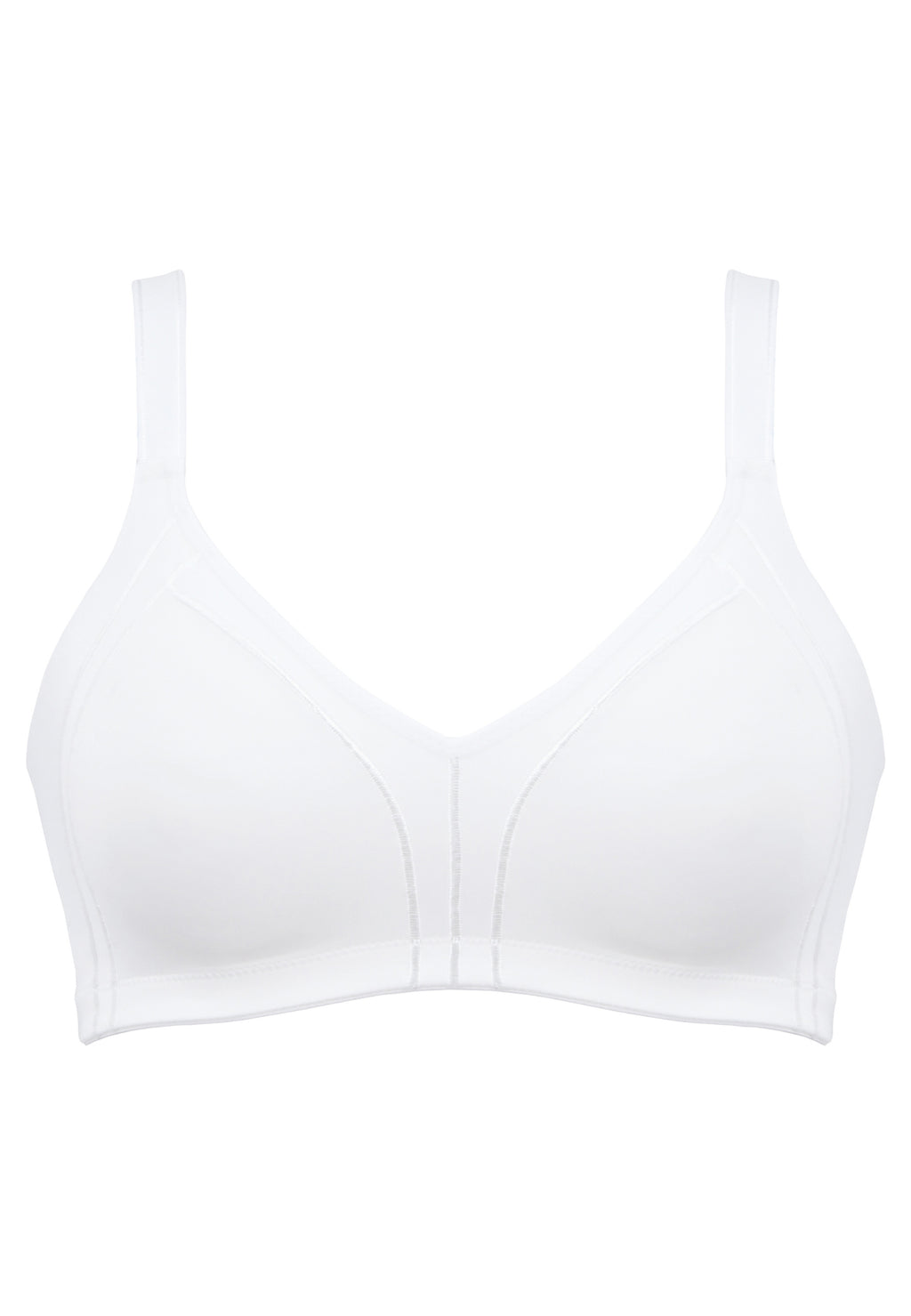 Voorzijde productafbeelding minimizer bh met side smoother in de kleur wit van het merk Naturana 