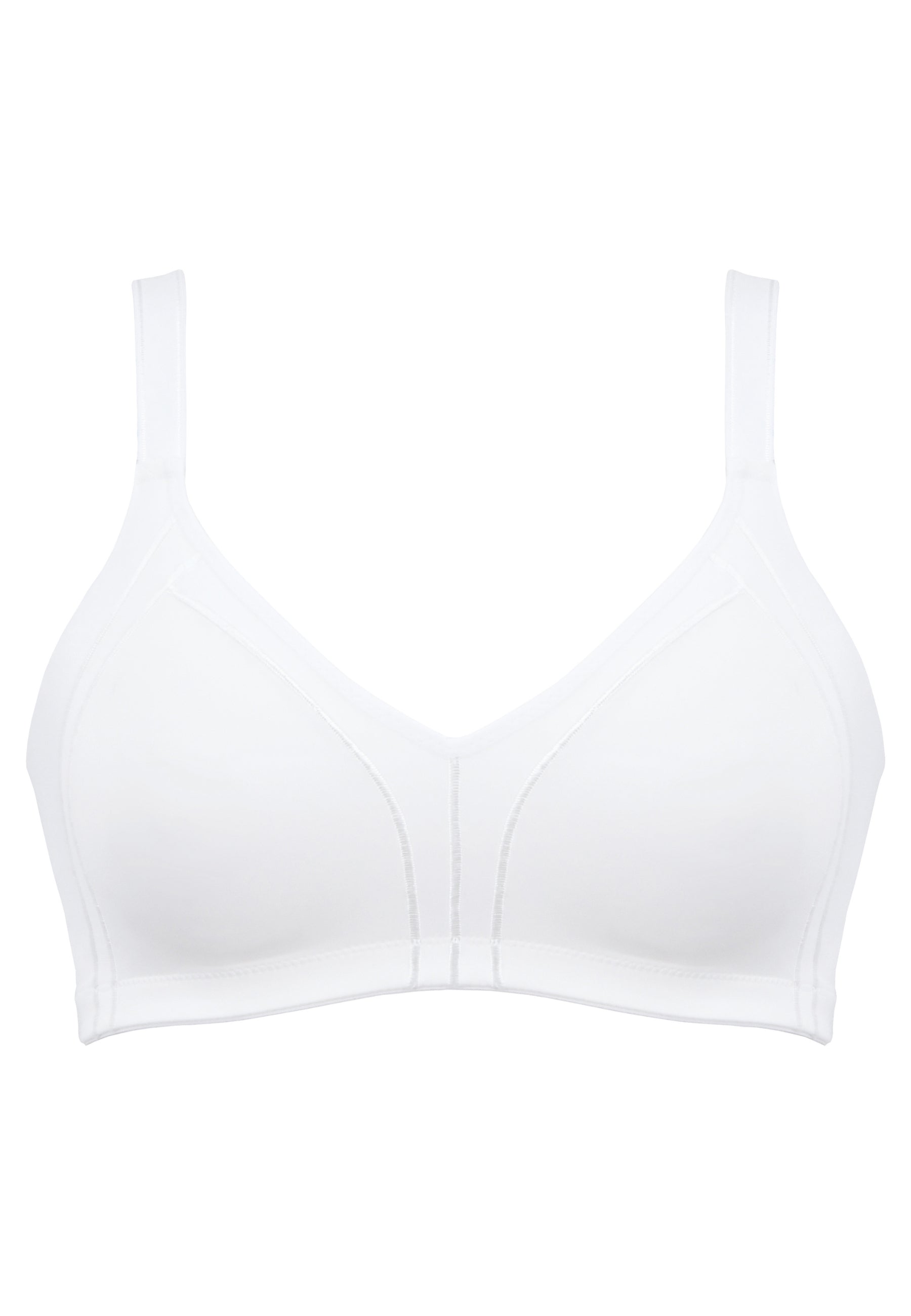 Voorzijde productafbeelding minimizer bh met side smoother in de kleur wit van het merk Naturana 