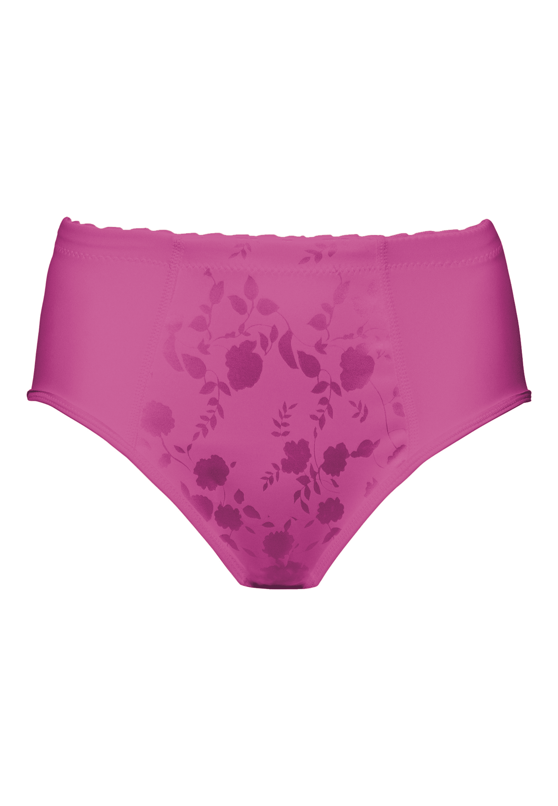 Voorzijde productafbeelding minmizer slip met bloemenpatroon in de kleur purple orchid van het merk Naturana