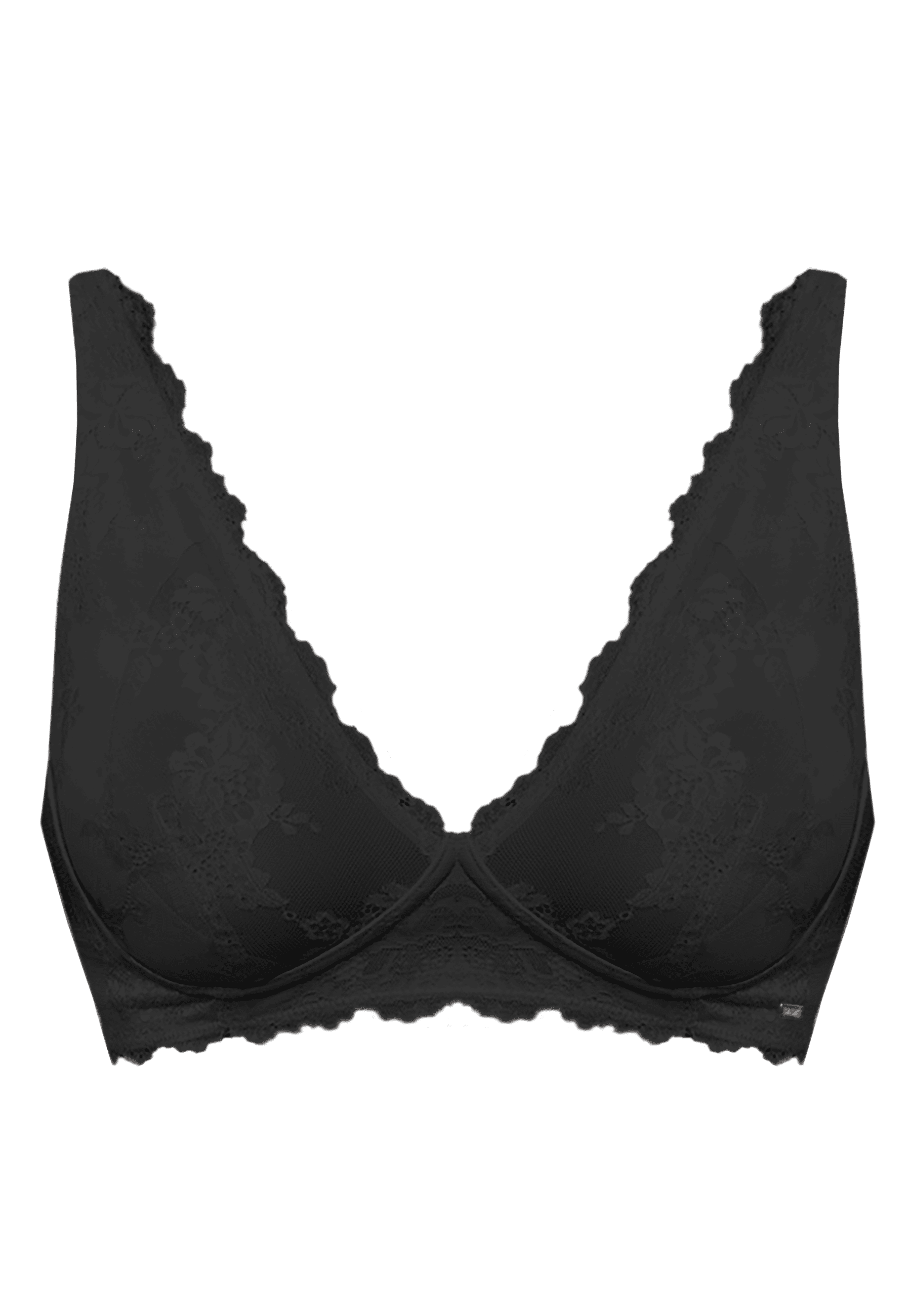 Voorzijde productafbeelding Royal Dream Bralette in de kleur zwart van het merk Royal Lounge