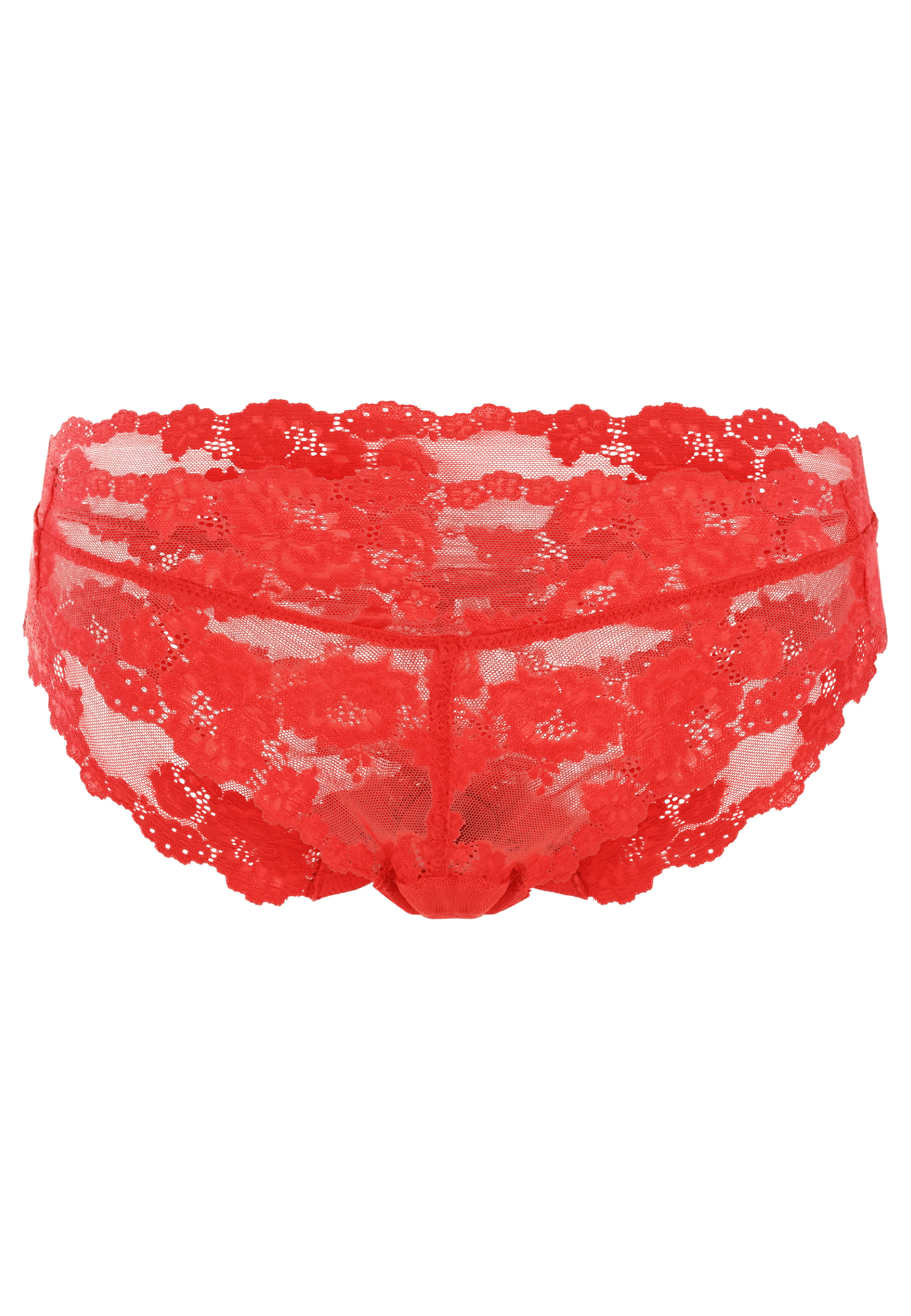 Voorzijde productafbeelding shorty dream slip in de kleur scarlet red van het merk Royal Lounge