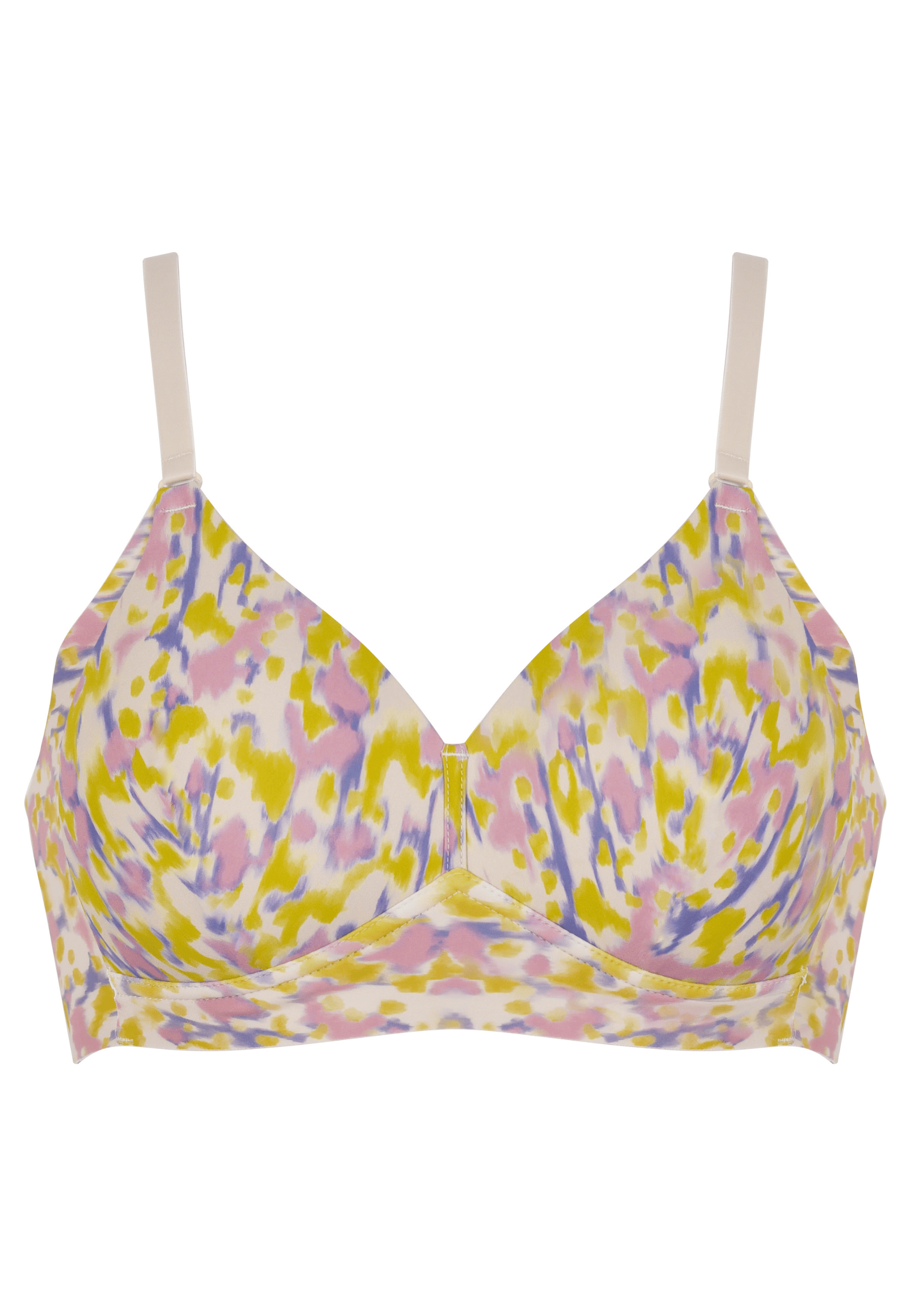 Voorzijde productafbeelding side smoother bh in de kleur smoked orchid print van het merk Naturana