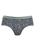 Voorzijde productafbeelding slip met glansband in de kleur leopard print van het merk Naturana