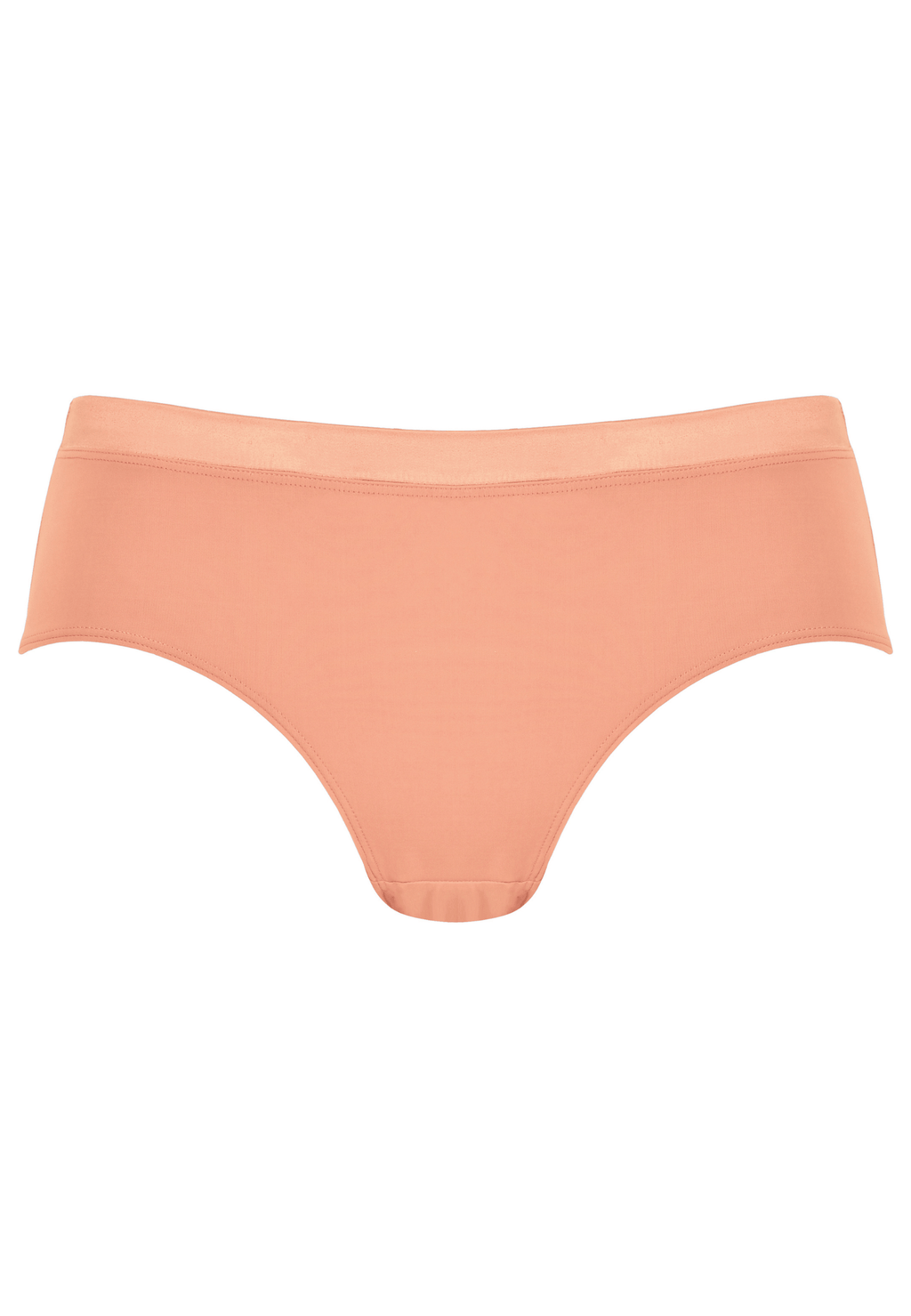Voorzijde productafbeelding slip met glansband in de kleur peach pink van het merk Naturana