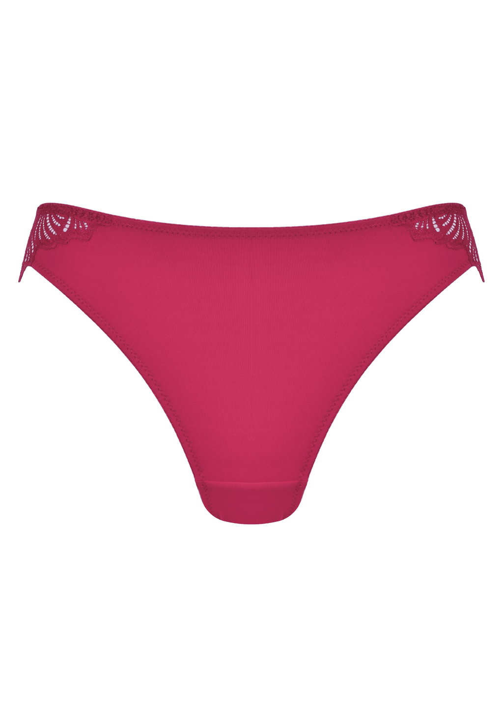 Voorzijde productafbeelding slip met gerecycled kant in de kleur casis van het merk Naturana