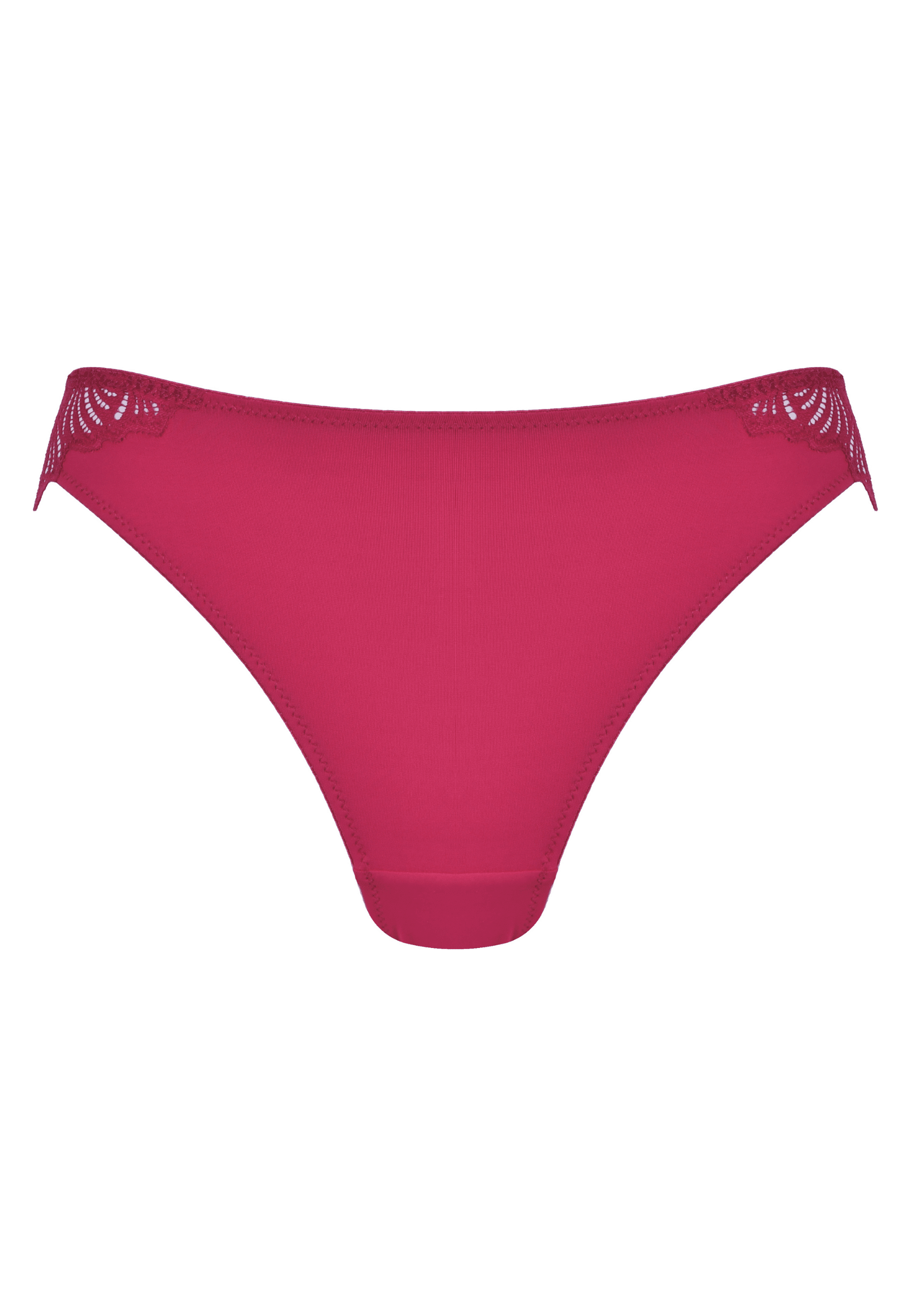 Voorzijde productafbeelding slip met gerecycled kant in de kleur casis van het merk Naturana