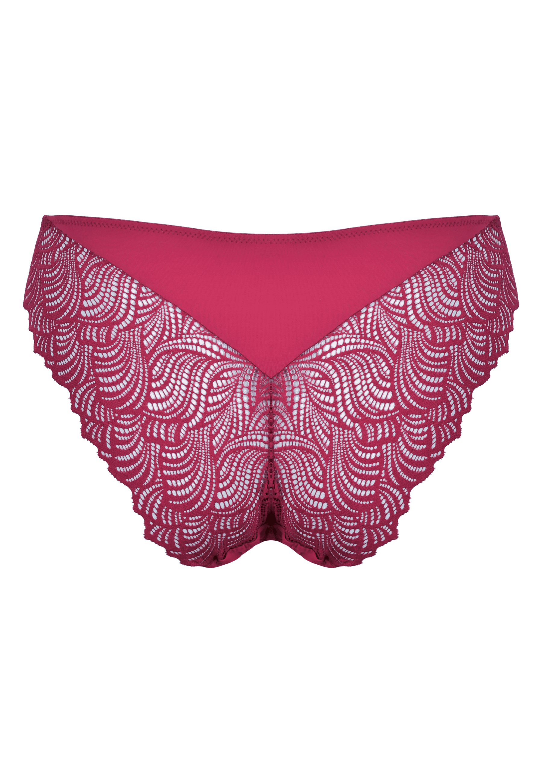 Achterzijde productafbeelding slip met gerecycled kant in de kleur casis van het merk Naturana