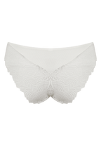 Achterzijde productafbeelding slip met gerecycled kant in de kleur ecru van het merk Naturana