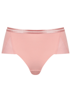 Voorzijde productafbeelding slip met mesh detail in de kleur pink rose van het merk Naturana