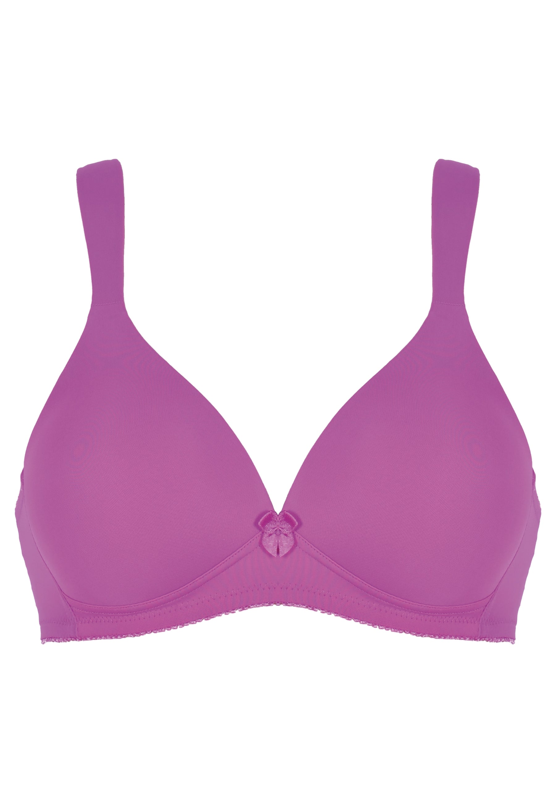 Voorzijde productafbeelding soft bh met brede bandjes in de kleur purple orchid van het merk Naturana