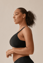 Soft bh met glansband en patroon