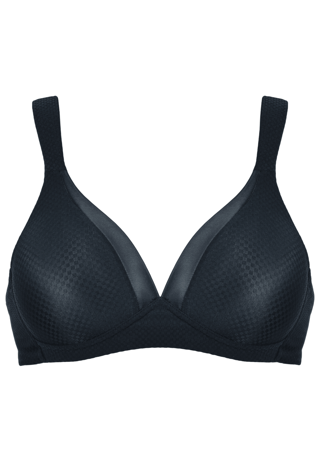 Soft bh met glansband en patroon