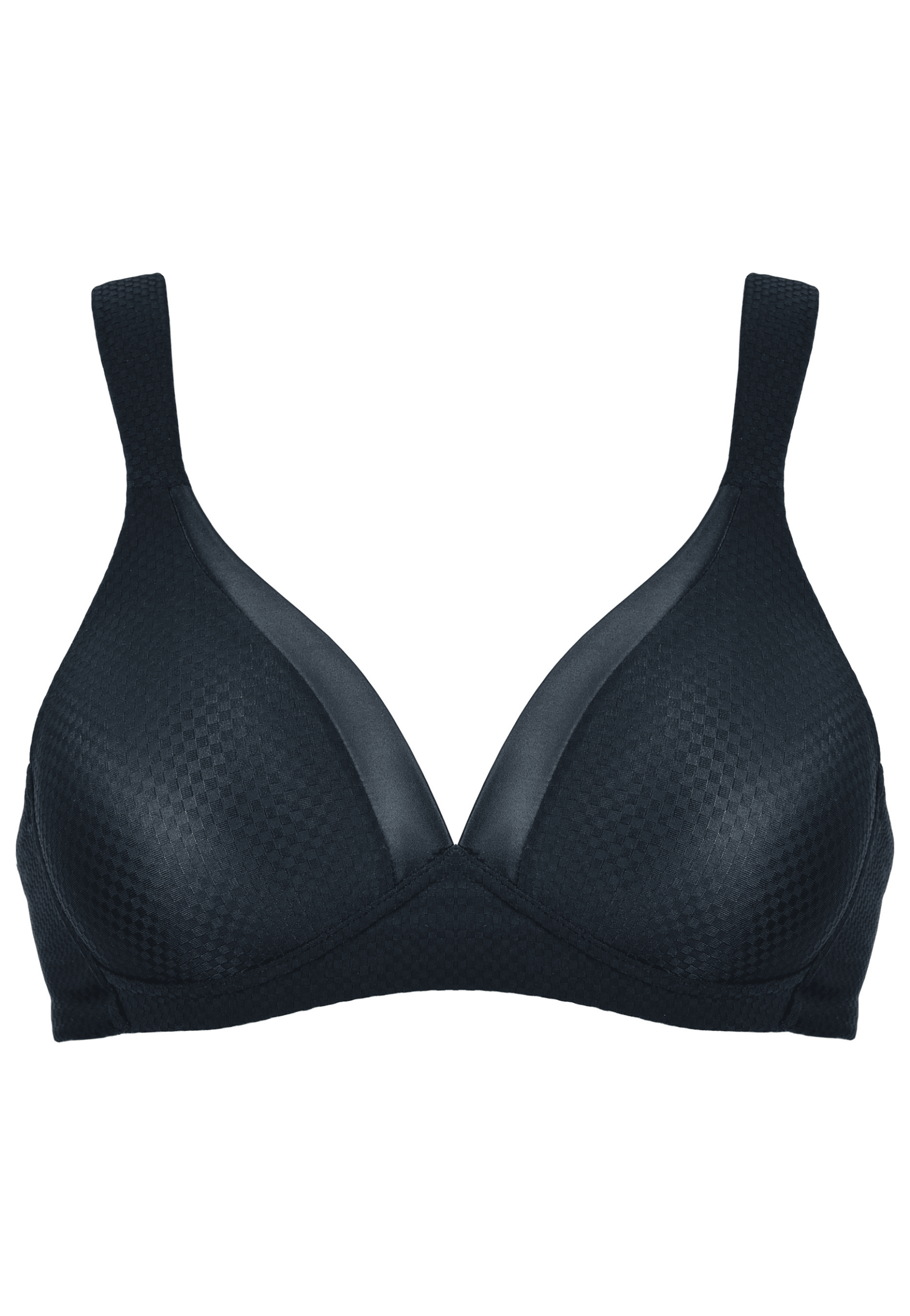 Soft bh met glansband en patroon