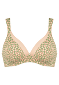 Voorzijde productafbeelding soft bh met glansband in de kleur rose olive van het merk Naturana