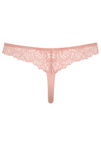 Achterzijde productafbeelding string met gerecycled kant in de kleur pink rose van het merk Naturana 