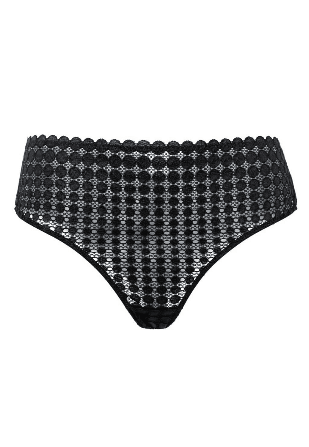 Voorzijde productafbeelding victress slip in de kleur zwart van het merk Megami