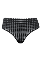 Voorzijde productafbeelding victress slip in de kleur zwart van het merk Megami