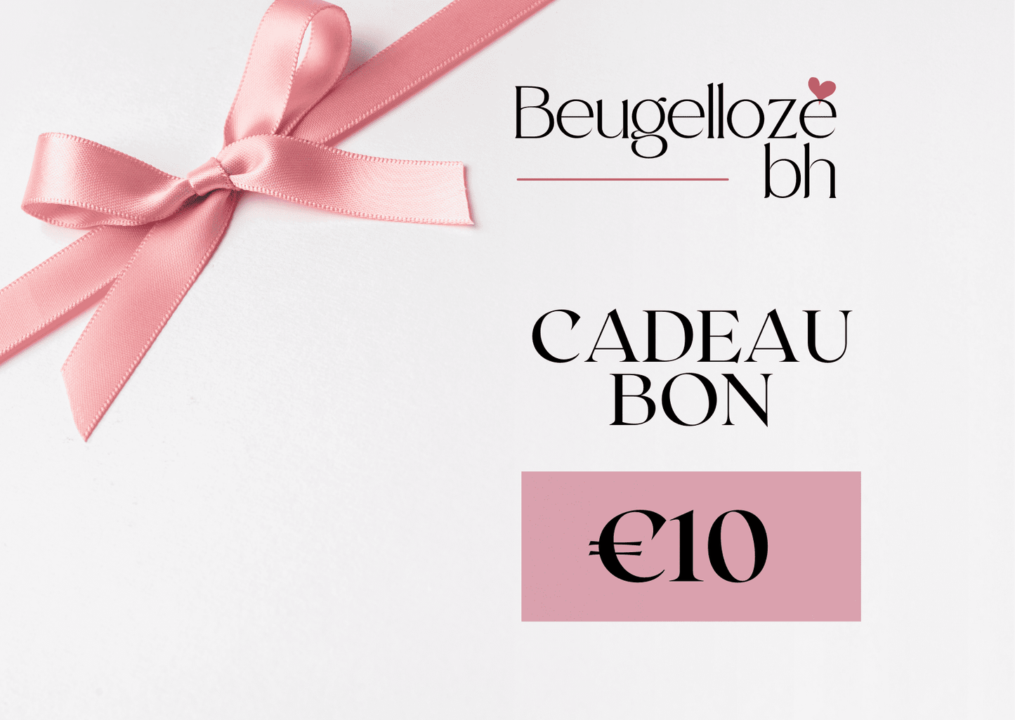 Afbeelding cadeaubon met een bedrag van €100