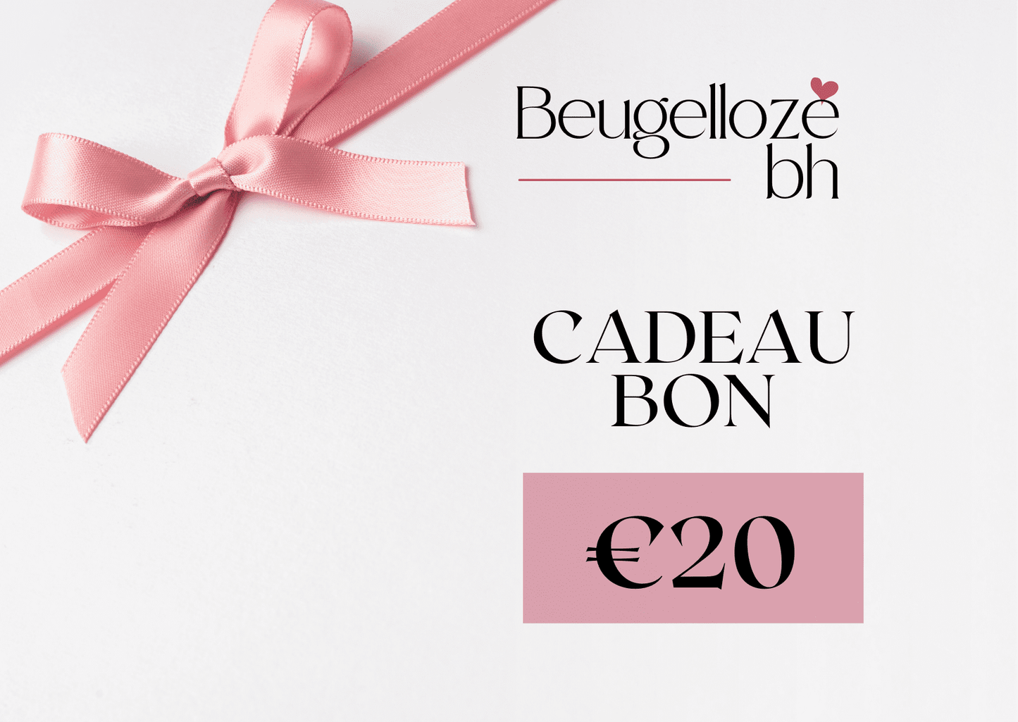 Afbeelding cadeaubon met een bedrag van €100